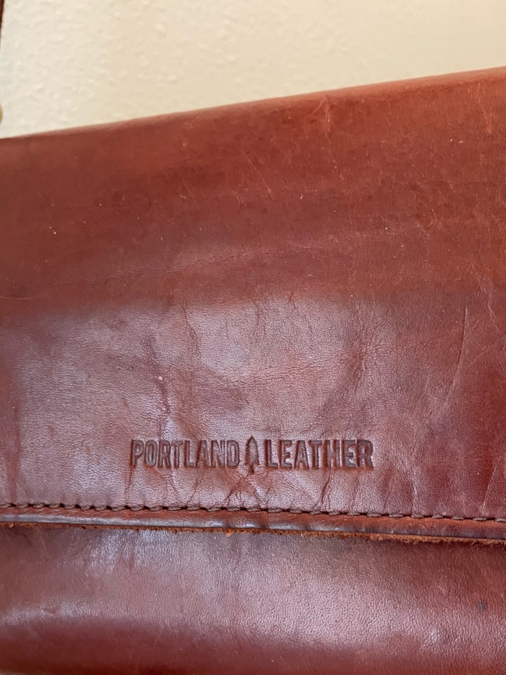 Portland Leather Brown Leather Metro Crossbody Purse